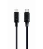 GEMBIRD Kabel USB PD (Power Delivery), 100W, Type-C na Type-C kabel (CM/CM), 1,5m, datový a napájecí, černá