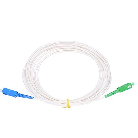 SC/APC - SC/UPC simplex 5m arm.bílý 3mm B3 LSZH