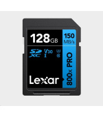 Lexar SDXC 800x Pro UHS-I cards, C10 (V30) U3, R150/W45, 256GB