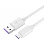 PremiumCord Kabel USB 3.1 C/M - USB 2.0 A/M, Super fast charging 5A, bílá, 1m