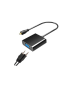 WG Adaptér Micro HDMI (male) to VGA (female; D-Sub DE-15)