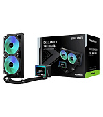 ASROCK Vodní chladič Challenger 240 Digital, 2x120mm, ARGB, LGA1851, AM5, černá