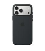 iPhone 17 Pro Max Silicone Case with MS – Black