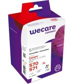 WECARE ARMOR cartridge pro CANON Pixma MG5751Sada (PGI-570XL+CLI-571XL CMYK) Black+C+M+Y+K, 1x22 ml, 4x11 ml