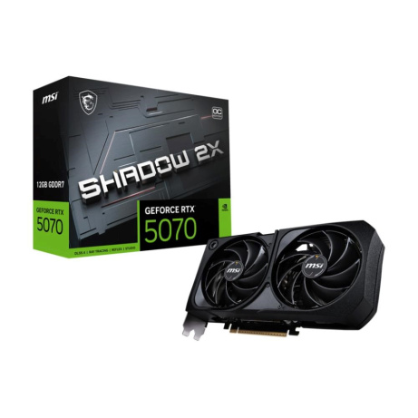 BAZAR - MSI VGA NVIDIA GeForce RTX 5070 12G SHADOW 2X OC BULK, RTX 5070, 12GB GDDR7, 3xDP, 1xHDMI - Po opravě (Bez příšl