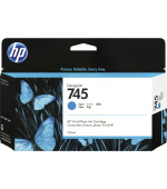 HP 745 inkoustová náplň azurová, F9J97A