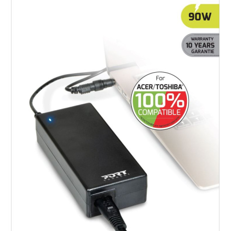 PORT CONNECT ACER/TOSHIBA 100% napájecí adaptér k notebooku,19V, 4,74A, 90W, 3xACER/TOSHIBA konektor