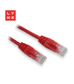 LYNX UTP patch kabel Cat5e, PVC, CCA, 7m, červený