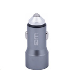 WG - Nabíječka do auta 2x USB 58,5W , 1x USB-C PD 36W + 1x USB-A 22.5W, stříbrná