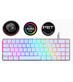 ASUS klávesnice ROG FALCHION ACE Moonlight White, mechanická, USB, US, bílá