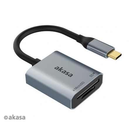 AKASA USB 3.2 Type-C Dual čtečka karet