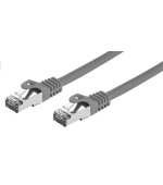 Kabel C-TECH patchcord Cat7, S/FTP, šedý, 1m