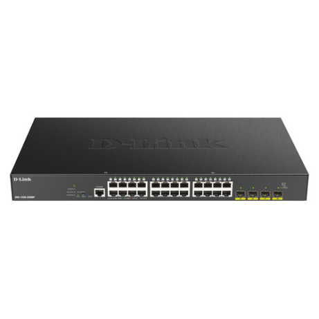 D-Link DGS-1250-28XMP/E 24-port Gigabit PoE Smart Managed Switch with 4x 10G SFP+ ports, 370Watts