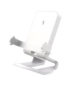 1stCOOL bezdrátová přenosná QI nabíječka 15W, panáček, USB-C, bílá