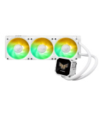 ASUS vodní chladič CPU AIO TUF GAMING LC III 360 ARGB LCD White, 3x120mm, LGA1851, AM5