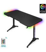 CONNECT IT NEO+ herní stůl s RGB podsvícením, ČERNÝ