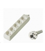 PREMIUMCORD Prodlužovací přívod 230V 10m, 5 zásuvek, bílá