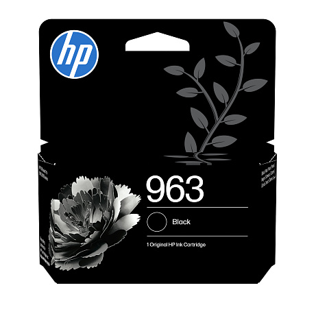 HP 963 Black Original Ink Cartridge (1,000 pages)