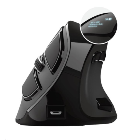 BAZAR - TRUST ergonomická Myš Voxx Rechargeable Ergonomic Wireless Mouse