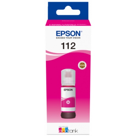 Epson 112 EcoTank Pigment Magenta ink bottle