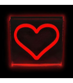 2Kids Toys LED NEON LIGHT lampička Srdce červené