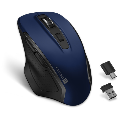 CONNECT IT Dual SmartSwitch bezdrátová. myš,MODRÁ