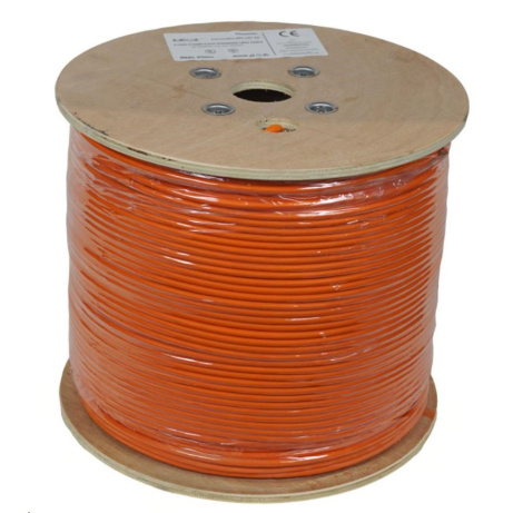 LEXI-Net kabel Cat 6A S/FTP LSOH licna (Dca) 27 AWG 500m cívka, oranžový plášť
