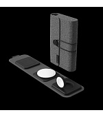 3v1 travel charger MFM+MFW, USB-C/C, 30W, čená