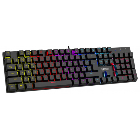 C-TECH Morpheus RGB/Drátová USB/CZSK-Layout/Černá