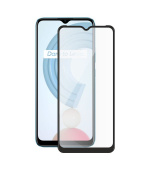 Screenshield REALME C21 (full COVER black) Tempered Glass Protection