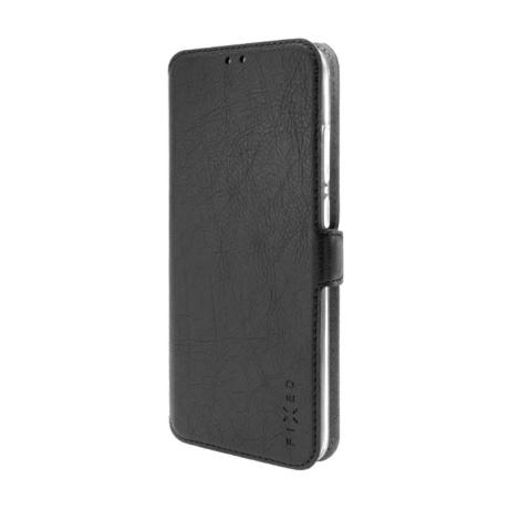 Tenké pouzdro typu kniha FIXED Topic pro Xiaomi Redmi 13C/POCO C65, černé