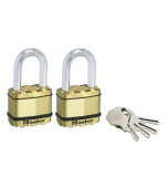 Master Lock Mosazný visací zámek  Excell - 50mm (2 ks / blistr)