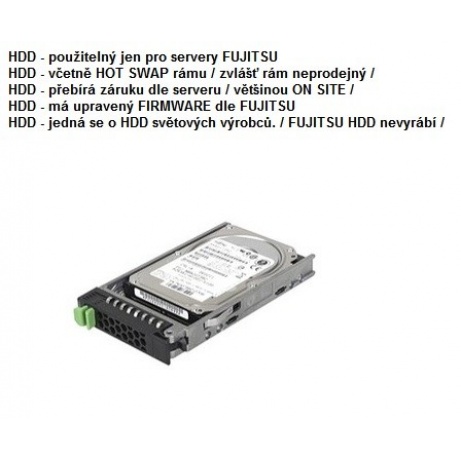 FUJITSU HDD SRV HD SAS 12G 600GB 15K HOT PL 2.5' EP
