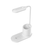 Platinet PDL1930W stolní LED lampa 3W stmívatelná, bezdrátové nabíjení, bílá