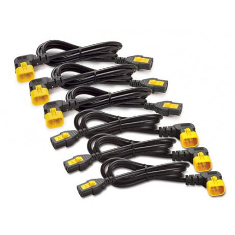 APC Power Cord Kit (6 ks), Locking, C19 to C20, (90°), 1.2m