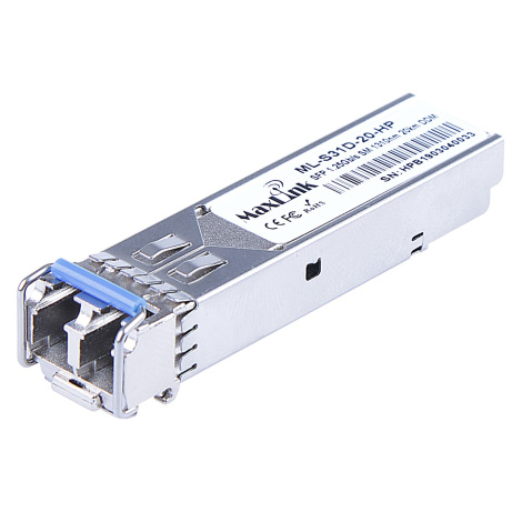 MaxLink 1.25G SFP HP modul, SM, 1310nm, 20km, 2x LC konektor, DDM, HP kompatibilní