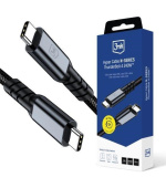 3mk kabel Hyper Cable N-SERIES Thunderbolt 4 1m 48V/5A 40Gb/s 240W 8K60Hz PD3.1 černý