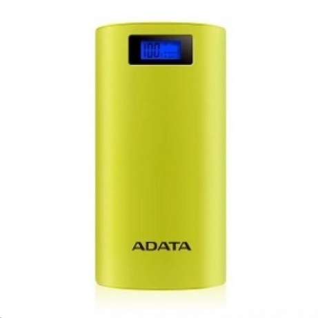 ADATA PowerBank P20000D - externí baterie pro mobil/tablet 20000mAh, 2,1A, žlutozelená/yellow green