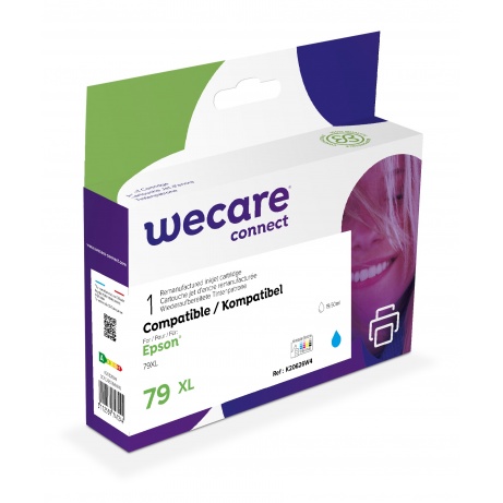 WECARE ARMOR ink kompatibilní s EPSON C13T79024010, modrá/cyan