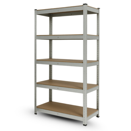 Bezšroubový regál 180x90x40 - pozinkovaný - 5 polic