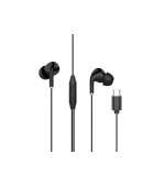 WG - Sluchátka s konektorem Type-C, Eclipse Duo, drátové, black