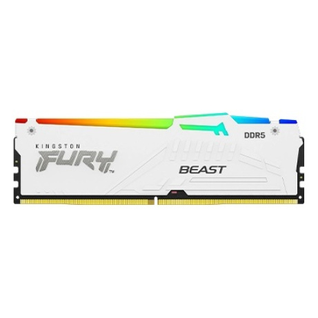 Kingston FURY Beast EXPO/DDR5/16GB/5200MHz/CL36/1x16GB/RGB/White