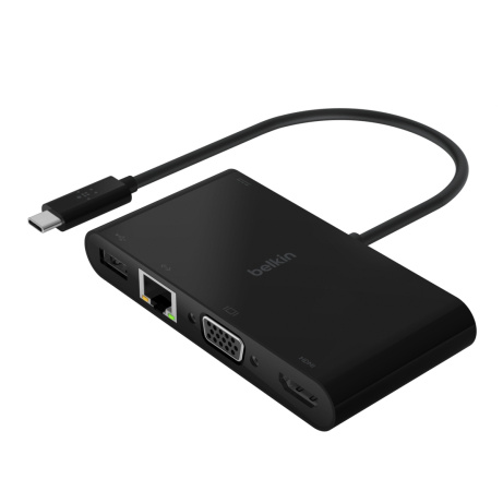 Belkin USB-C adaptér (HDMI, VGA, USB-A, LAN) + nabíjení 100W PD