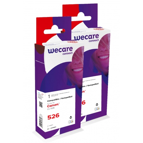 WECARE ARMOR sada ink kompatibilní s CANON CLI526BK 2x10,5ml,černá,CLI-526 BK