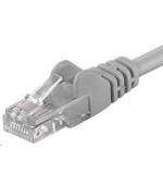 PremiumCord Patch kabel UTP RJ45-RJ45 CAT6 0.5m šedá