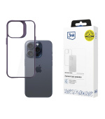 3mk ochranný kryt Satin Armor Case+ Purple pro Apple iPhone 15 Pro