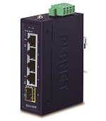 Planet IGS-510TF Switch průmyslový, 4x 1000Base-t, 1x SFP, dual power, 9-48VDC, -40 +75°C