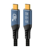 PREMIUMCORD Kabel USB4™ Version2.0 80Gbps 16K@60Hz 240W Thunderbolt 3 a 4 kabel 0,8m