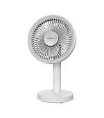 Platinet PRDF0576 stolní ventilátor 12,5 cm, odnímatelná základna, akumulátor 1800 mAh, bílá-šedá