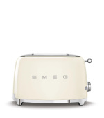 Smeg TSF01CREU toustovač / topinkovač, 2 toasty, 6 úrovní opékání, zásuvka na drobky, styl. 50. let, krémový